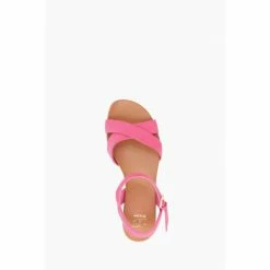 Dune London Pink Landie Cross Strap Comfort Flip Flops -Dune London Sales unnamed file 3446