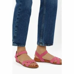 Dune London Pink Landie Cross Strap Comfort Flip Flops -Dune London Sales unnamed file 3447