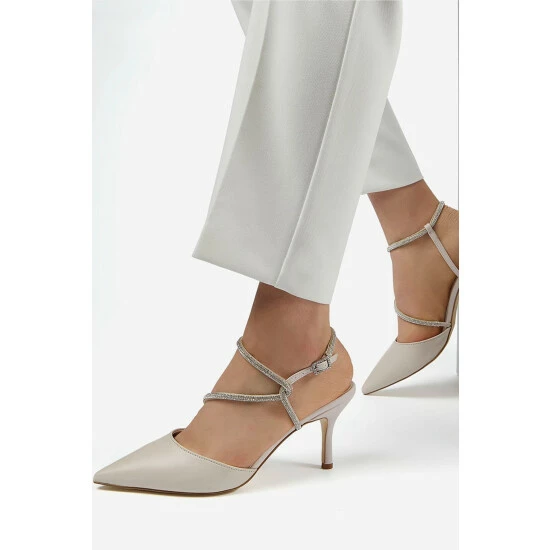 Dune London Natural Clarissa Embellished Twist Open Sandals 3 Dune London Natural Clarissa Embellished Twist Open Sandals