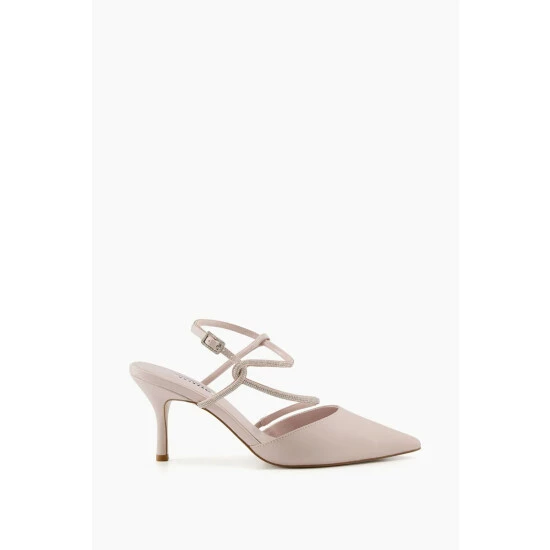 Dune London Natural Clarissa Embellished Twist Open Sandals 4 Dune London Natural Clarissa Embellished Twist Open Sandals - Image 2