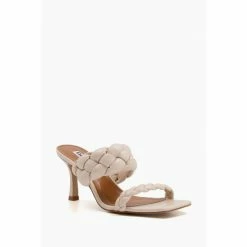 Dune London Natural Message Plaited Mid Heel Mules -Dune London Sales unnamed file 3468