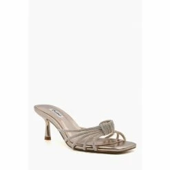 Dune London Natural Mish Diamante Knot Mules -Dune London Sales unnamed file 3479