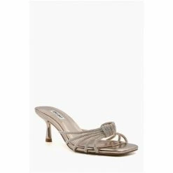 Dune London Natural Mish Diamante Knot Mules -Dune London Sales unnamed file 3484