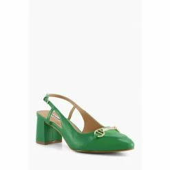Alternative view of Dune London Cassie Green Snaffle Trim Sling Back Sandals