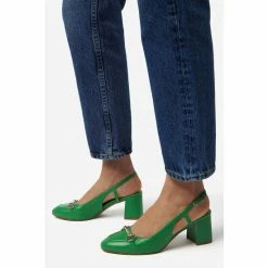 Dune London Cassie Green Snaffle Trim Sling Back Sandals -Dune London Sales unnamed file 3489