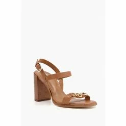 Alternative view of Dune London Junior Brown Smart High Stacked Sandals
