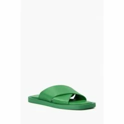 Alternative view of Dune London Green Licorice Cross Strap Sandals