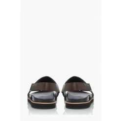 Dune London Brown Idda Utilitarian Strap Sandals -Dune London Sales unnamed file 3516