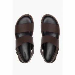 Dune London Brown Idda Utilitarian Strap Sandals -Dune London Sales unnamed file 3517