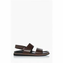 Dune London Brown Idda Utilitarian Strap Sandals -Dune London Sales unnamed file 3519