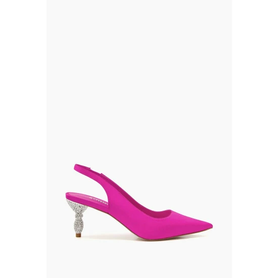 Dune London Pink Cristal Encursted Mid Heel Sandals 3 Dune London Pink Cristal Encursted Mid Heel Sandals