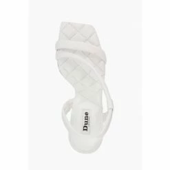 Dune London White Marbled Square Toe Heeled Slingback Sandals -Dune London Sales unnamed file 3528