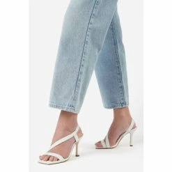 Dune London White Marbled Square Toe Heeled Slingback Sandals -Dune London Sales unnamed file 3530