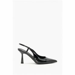 Dune London Wide Fit Cabanna Oval Sprayed Black Heels -Dune London Sales unnamed file 3537