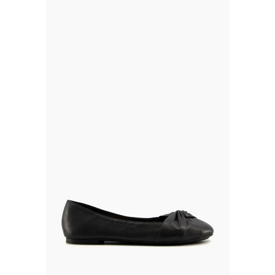 Dune London Black Hanson Twist Knot Ballerinas 3 Dune London Black Hanson Twist Knot Ballerinas