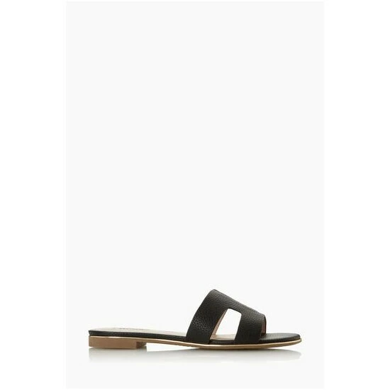 Dune London Looper Black Caged Vamp Slider Sandals 7 Dune London Looper Black Caged Vamp Slider Sandals - Image 5