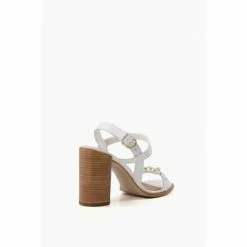 Alternative view of Dune London Junior White Smart High Stacked Sandals