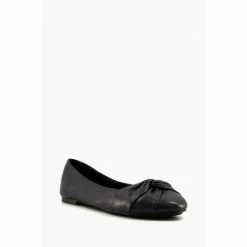 Alternative view of Dune London Black Hanson Twist Knot Ballerinas