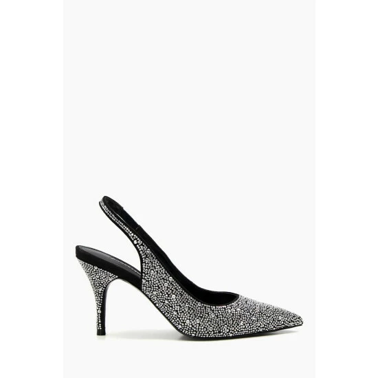 Dune London Captivating Ombre Crystal Slingback Black Courts 3 Dune London Captivating Ombre Crystal Slingback Black Courts