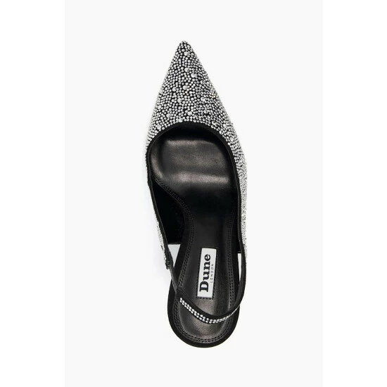 Dune London Captivating Ombre Crystal Slingback Black Courts 6 Dune London Captivating Ombre Crystal Slingback Black Courts - Image 4