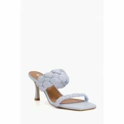 Dune London Blue Message Plaited Mid Heel Mules -Dune London Sales unnamed file 3561
