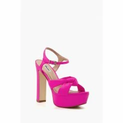 Alternative view of Dune London Pink Mineli Knot Platform Sandals