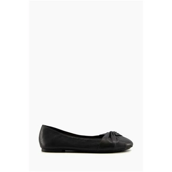Dune London Black Hanson Twist Knot Ballerinas 8 Dune London Black Hanson Twist Knot Ballerinas - Image 6