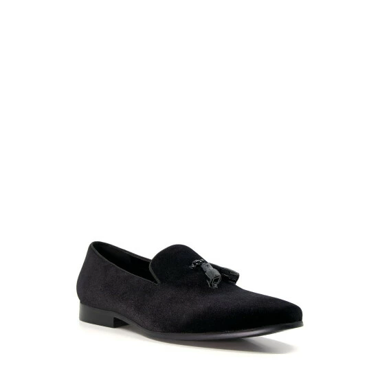 Dune London Salman Velvet With Tassel Black Shoes 4 Dune London Salman Velvet With Tassel Black Shoes - Image 2