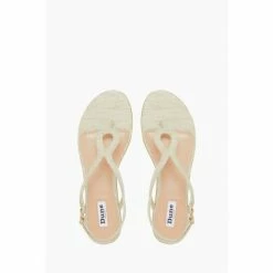 Dune London Womens Natural Longley Woven Strap Flat Sandals -Dune London Sales unnamed file 3616