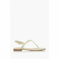 Dune London Womens Natural Longley Woven Strap Flat Sandals -Dune London Sales unnamed file 3617