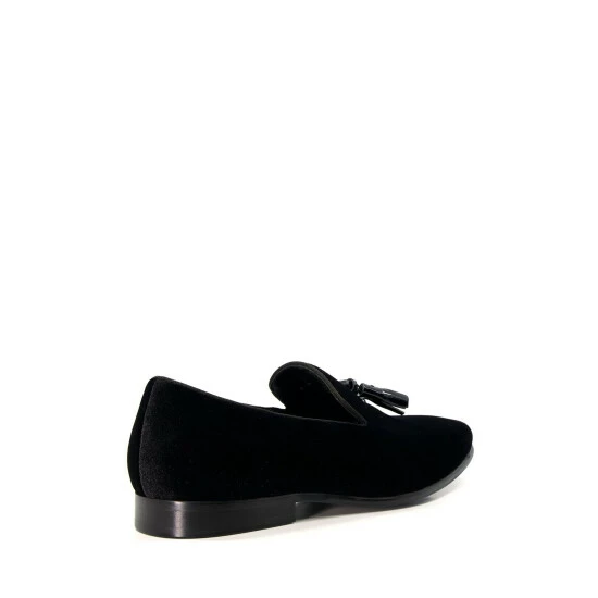 Dune London Salman Velvet With Tassel Black Shoes 5 Dune London Salman Velvet With Tassel Black Shoes - Image 3