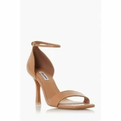 Alternative view of Dune London Meri T Brown Square Toe High Heel Sandals