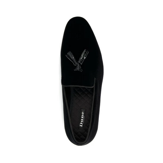 Dune London Salman Velvet With Tassel Black Shoes 6 Dune London Salman Velvet With Tassel Black Shoes - Image 4