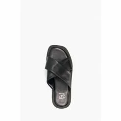Dune London Licorice Cross Strap Black Sandals -Dune London Sales unnamed file 3632