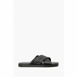 Dune London Licorice Cross Strap Black Sandals -Dune London Sales unnamed file 3634