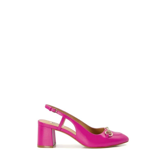 Dune London Pink Cassie Snaffle Trim Slingback Shoes 3 Dune London Pink Cassie Snaffle Trim Slingback Shoes