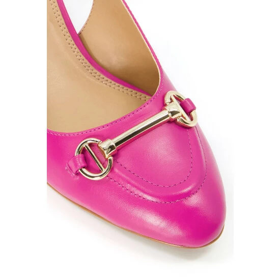 Dune London Pink Cassie Snaffle Trim Slingback Shoes 7 Dune London Pink Cassie Snaffle Trim Slingback Shoes - Image 5