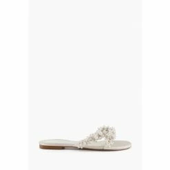 Dune London Natural Newlyweds Pearl Detail Sandals