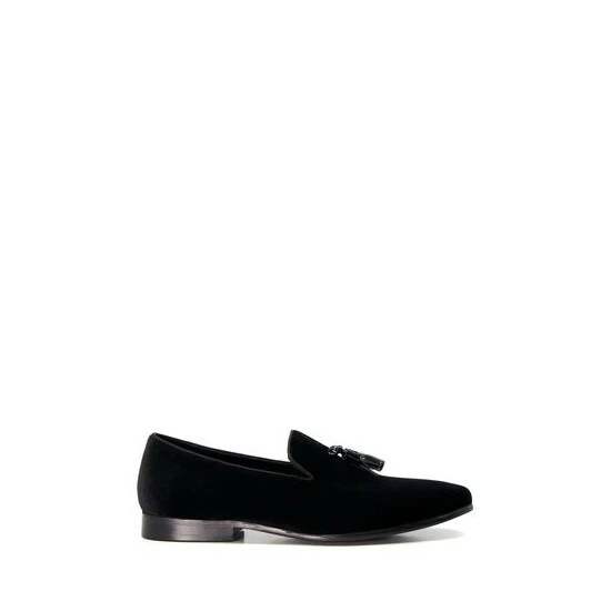 Dune London Salman Velvet With Tassel Black Shoes 8 Dune London Salman Velvet With Tassel Black Shoes - Image 6