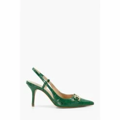 Dune London Green Click Snaffle Point Slingbag