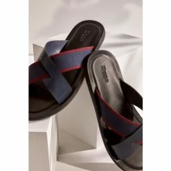 Alternative view of Dune London Blue Ideal Webbing Crossover Sandals