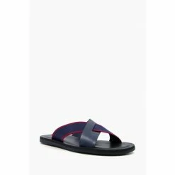 Dune London Blue Ideal Webbing Crossover Sandals -Dune London Sales unnamed file 3680