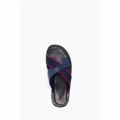 Dune London Blue Ideal Webbing Crossover Sandals -Dune London Sales unnamed file 3682