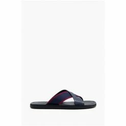 Dune London Blue Ideal Webbing Crossover Sandals -Dune London Sales unnamed file 3683