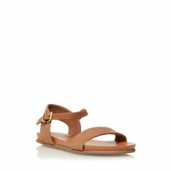 Dune London Neutral Londons Two Part Flat Sandals