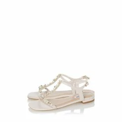 Alternative view of Dune London Black Nasa Embellished Flat Sandals