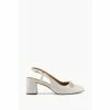 Dune London Cassie White Snaffle Trim Sling Back Sandals -Dune London Sales unnamed file 3702