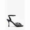 Dune London Black Manner High Lattice Sandals -Dune London Sales unnamed file 3714