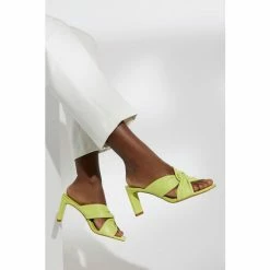Dune London Green Magnet Twist Knot Mules -Dune London Sales unnamed file 3736