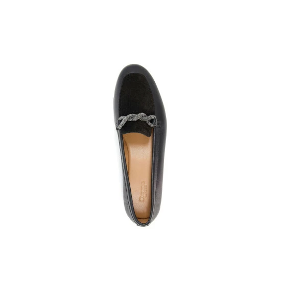 Dune London Gracianna Diamante Twist Rope Black Loafers 6 Dune London Gracianna Diamante Twist Rope Black Loafers - Image 4